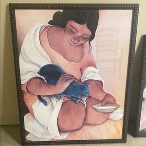 Blue and Pink Art Piece